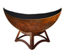 Ohio Flame OF41ABLU_HB 41" Lunar Artisan Fire Bowl with Hollow Base - 41 x 41 x 24 in. - Patina Finish