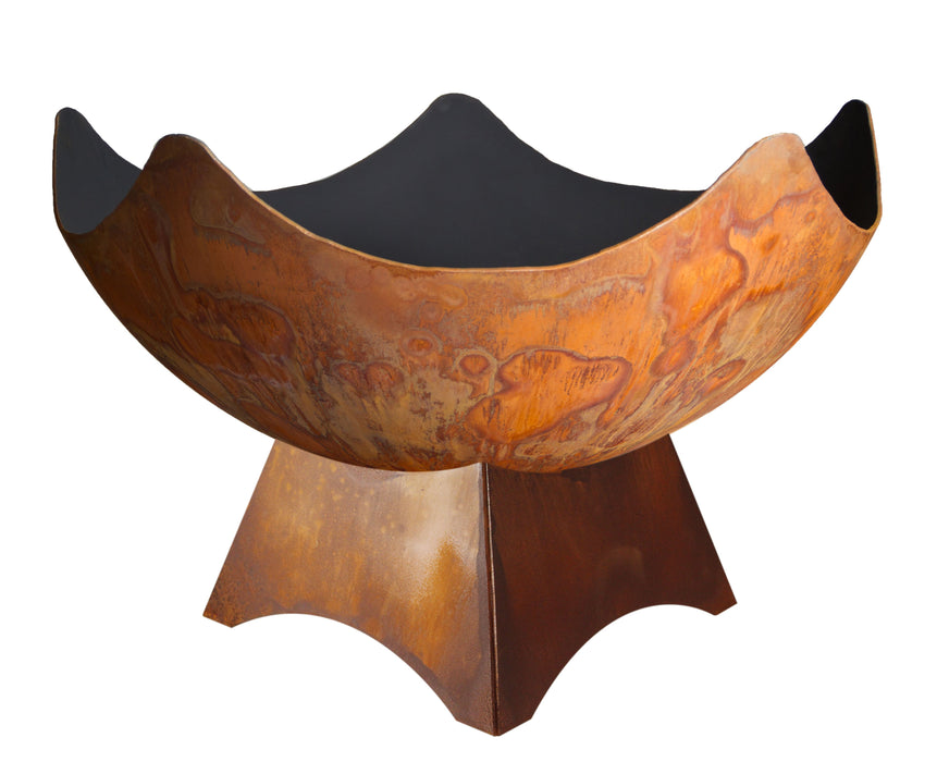 Ohio Flame OF41ABST_SB 41" Stellar Artisan Fire Bowl with Standard Base - 41 x 41 x 24 in. - Patina Finish