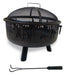 Endless Summer WAD1011SP Black Wood Burning Fire Pit Sith Flames - 24.25 x 24.25 x 23 in. - Bronze Color