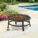 Endless Summer WAD15121MT 29 In Brushed Copper Wood Burning Outdoor Firebowl - 29.13 x 29.13 x 17.13 in. - Brown Color