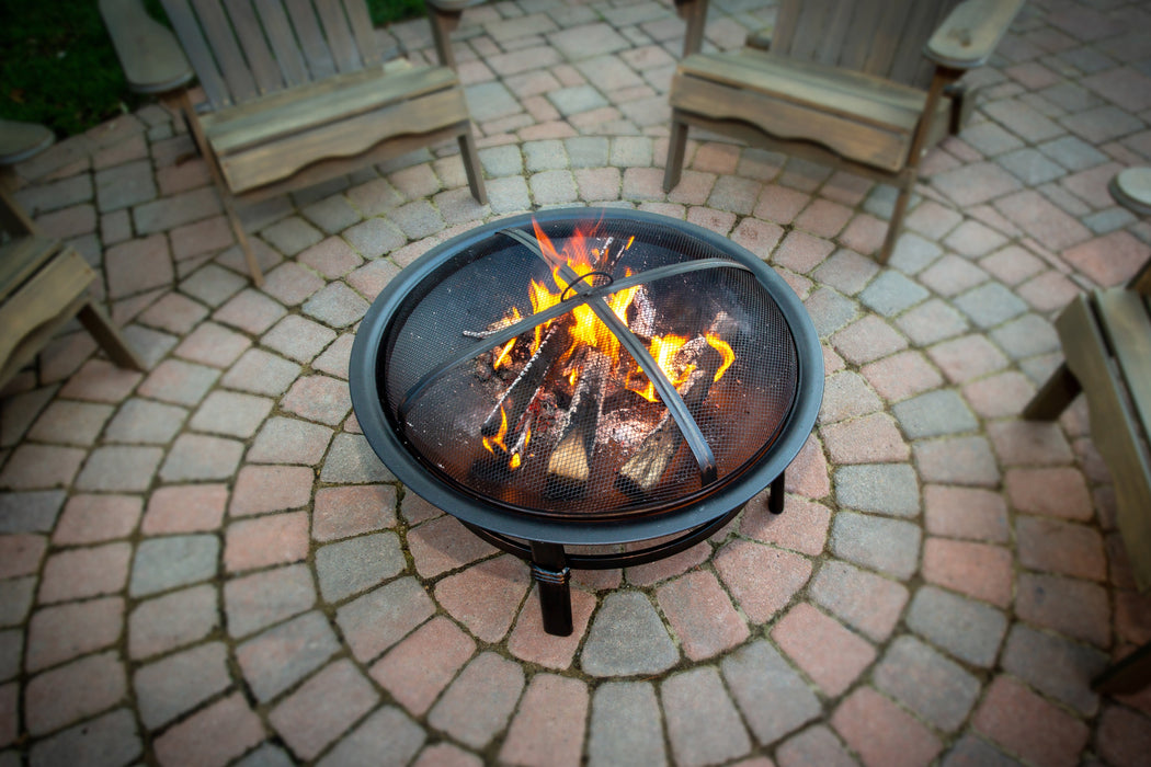 Endless Summer WAD15121MT 29 In Brushed Copper Wood Burning Outdoor Firebowl - 29.13 x 29.13 x 17.13 in. - Brown Color