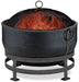 Endless Summer WAD1579SP Oil Rubbed Bronze Wood Burning Outdoor Firebowl with Kettle Design - 28.35 x 25.98 x 25.2 in. - Bronze Color